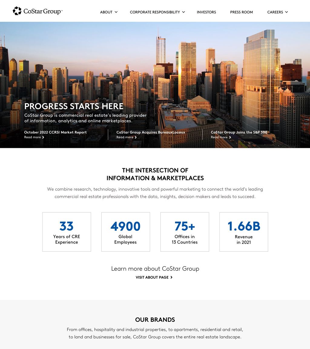 CoStar Group Web Design