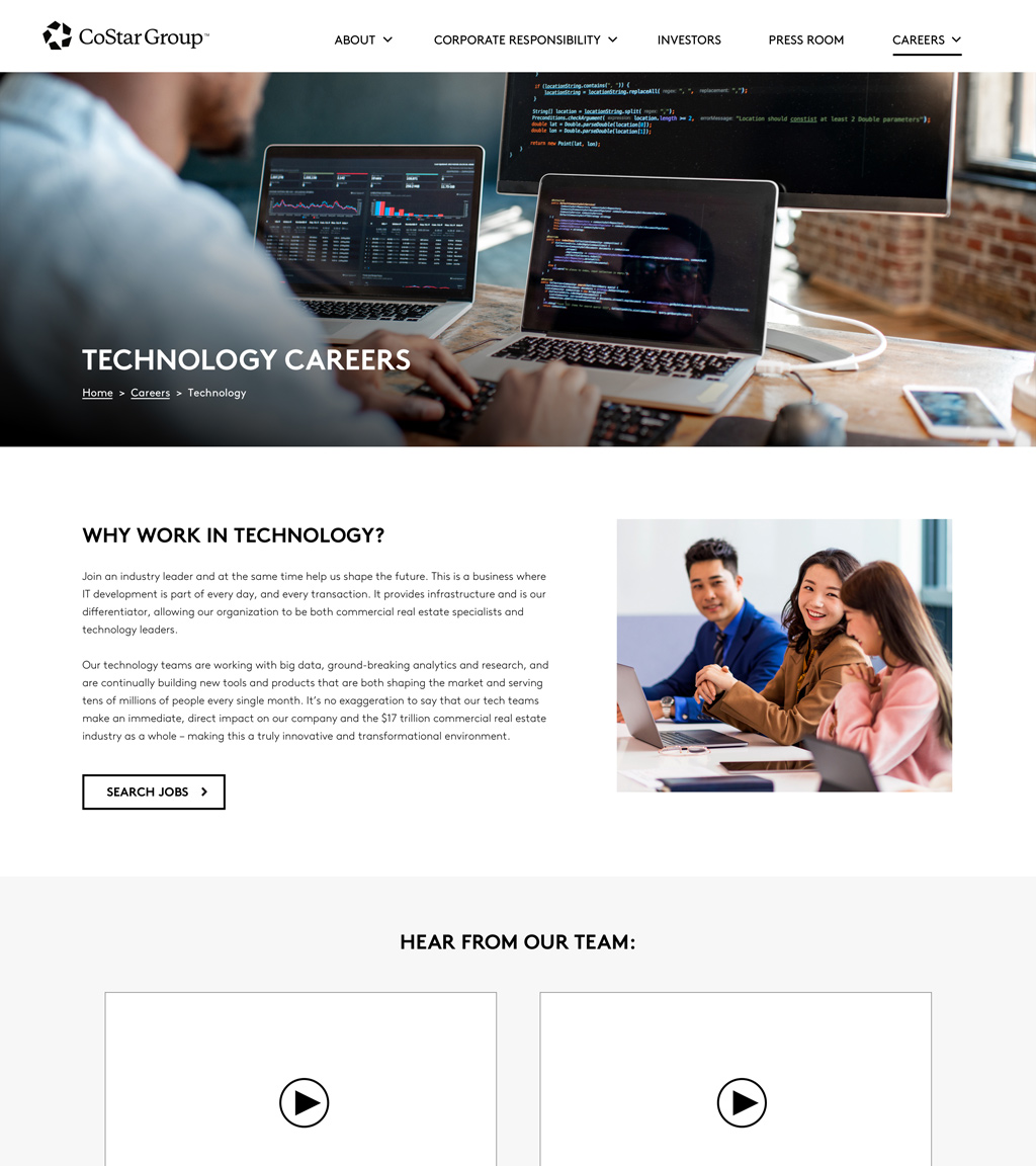 CoStar Group Web Design